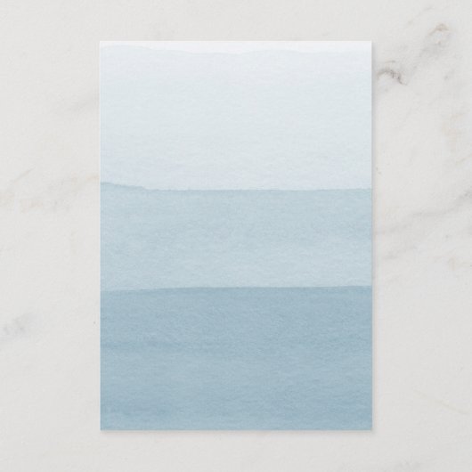 青モダン結婚色 エンクロージャーカード (裏面)