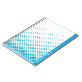 青モダン緑ダイヤモンドパターンノートブックジャーナル ノートブック (左側)