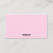 青モダン色とピンクのパーティーカラフル画家 名刺 (裏面)