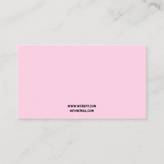 青モダン色とピンクのパーティーカラフル画家 名刺 (裏面)