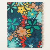 青モダン色のフローラ プランナー手帳 (裏面)