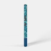 青モダン色の光パーソナライズされた輝 SAMSUNG GALAXYケース (右側面)