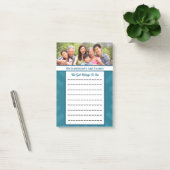 青モダン色のTo Doリスト個人用ファミリ ポストイット (オフィス)