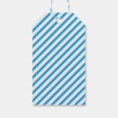 青モダン色ストライプの ギフトタグ (裏面)