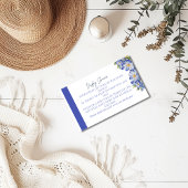 青モダン色フローラ表示シャワー格納装置カード エンクロージャーカード