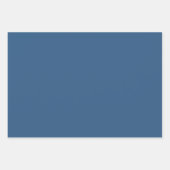 青モダン色ラッ無地のピング紙シート ラッピングペーパーシート (正面3)