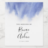 青モダン色 ワインラベル (シングルラベル)