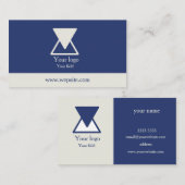 青モダン色 名刺 (正面/裏面)