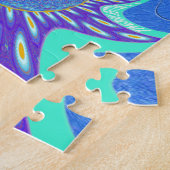 青モダン芸術 ジグソーパズル (側面)