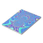 青モダン芸術 ノートパッド (回転)