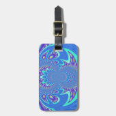 青モダン芸術 ラゲッジタグ (正面縦)