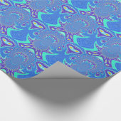 青モダン芸術 ラッピングペーパー (角)