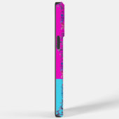 青モダン蝶スクロールiPhone 14 Pro MaxCase Case-Mate iPhoneケース (裏面 / 右)