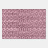 青モダン赤クリーム幾何星模様 ラッピングペーパーシート (正面3)