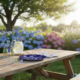 青モダン野草園緑の赤ちゃんシャワー ペーパープレート