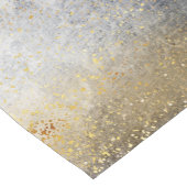 青モダン金ゴールド絵画抽象芸術 ショートテーブルランナー (コーナー)