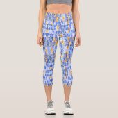 青モダン金ゴールド カプリレギンス (正面)