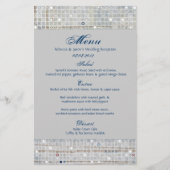 青モダン銀の冬の結婚式 (正面)