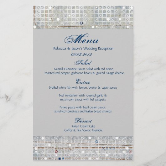 青モダン銀の冬の結婚式 (正面)