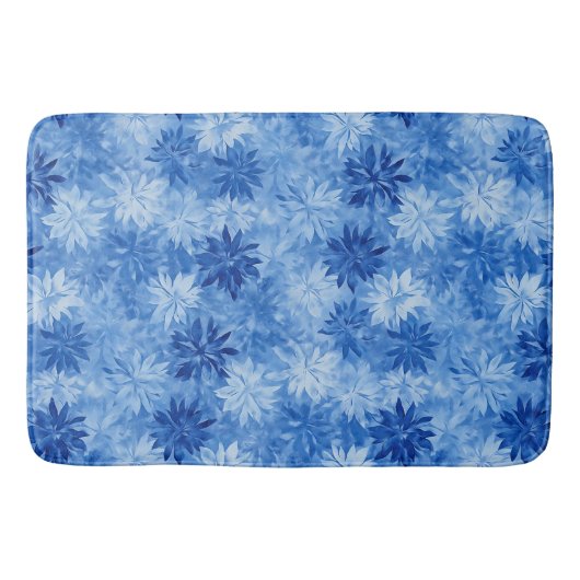 青モダン霜 バスマット (正面)