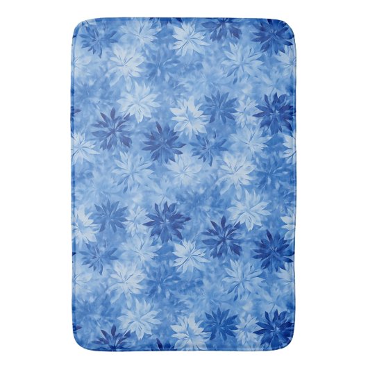 青モダン霜 バスマット (正面縦)