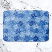 青モダン霜 バスマット