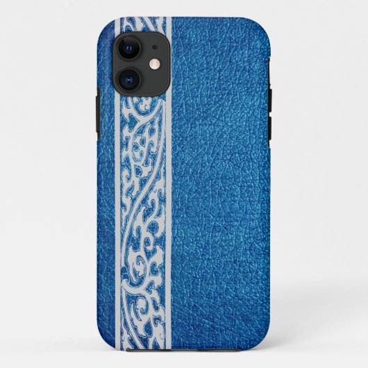青モダン革 Case-Mate iPhoneケース (裏面)