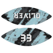 青モダン黒プレイヤー名とナンバー記念 アメリカンフットボール (パネル)