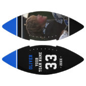 青モダン黒プレイヤー名番号チーム写真F アメリカンフットボール