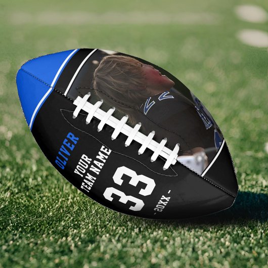 青モダン黒プレイヤー名番号チーム写真F アメリカンフットボール