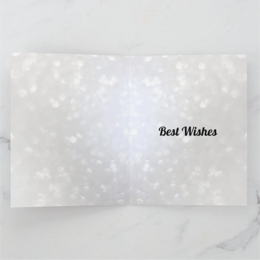 青モダン黒男らし50誕生日 カード (内部)