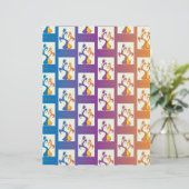 青モダン、紫、オレンジ色のチューリップカップルフローラ (スタンド正面)