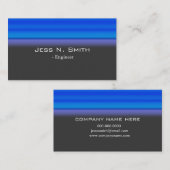 青モダン、紫、黒 名刺 (正面/裏面)