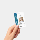 青モダンIDバッジ バッジ (手持ち)