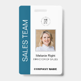 青モダンIDバッジ バッジ