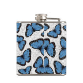 青モルフォ フラスク (裏面)