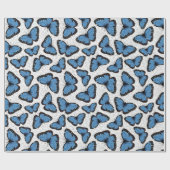 青モルフォ ラッピングペーパー (フラット)