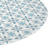 青モロッコタイルパターン カッティングボード (角)