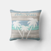青🏝ヤシの木をビーチウッド航海のに アウトドアクッション (裏面)