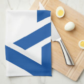 青ユダヤ人のダビデの星 キッチンタオル (四つ折り)