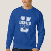 青ユニセックス色の「Bemis U.」 Sweatshirt - Dark Colors スウェットシャツ (正面)