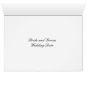 青ユニークい絵を描あじさいテーブルのシーティングカード (内部横(下))