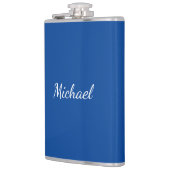 青ユニークプロフェッショナル書名 フラスク (左)