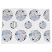 青ユニーク白抱き枕 ラージペーパーバッグ (正面)