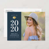 青ユニーク色写真の発表 ポストカード (正面/裏面)