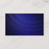 青ユニーク芸術的コンテンポラリートレンディー 名刺 (裏面)