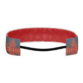 青ユニーク赤パタカッコいいトリップ(幻覚体験)のようなン族 アスレチックヘッドバンド (裏面)