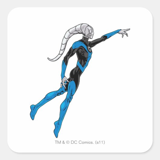 青ランタン10 スクエアシール (正面)