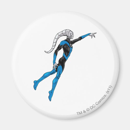 青ランタン10 マグネット (正面)