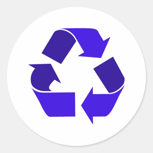 青リサイクル ラウンドシール (正面)